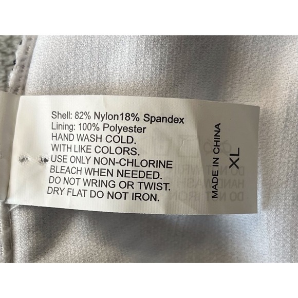 Black Ruffle Tankini Top & Striped High Waist Swimsuit Bottoms - Picture 9 of 10